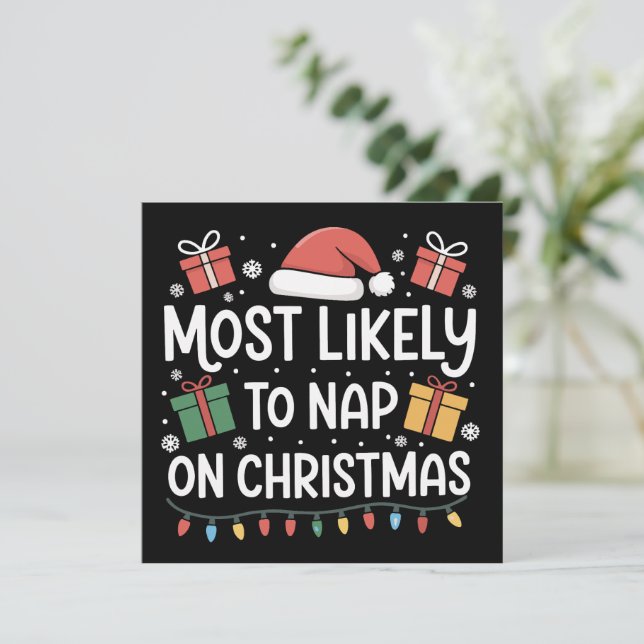 Más Probable Dormir en Navidad Familia Pareo (Anverso de pie)