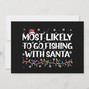 Más Probable Ir a Pescar Con Santa Navidad Pesca