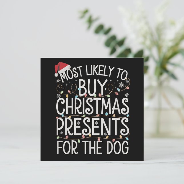 Más Probable Que Compre Regalos De Navidad Para El (Anverso de pie)