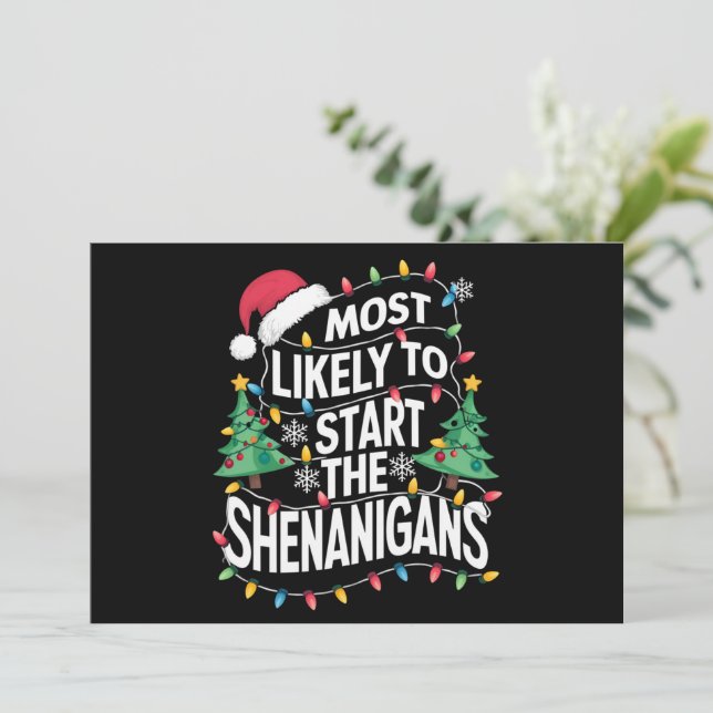 Más Probable Que Inicie Los Shenanigans Navidad Fa (Anverso de pie)