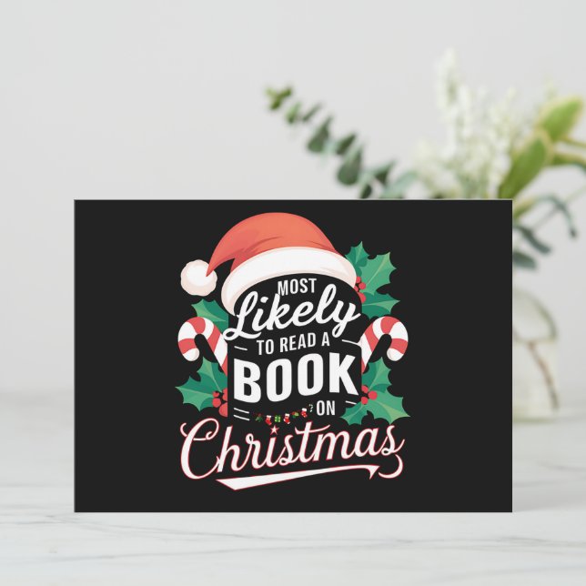 Más Probable Que Lea Un Libro En Navidad (Anverso de pie)