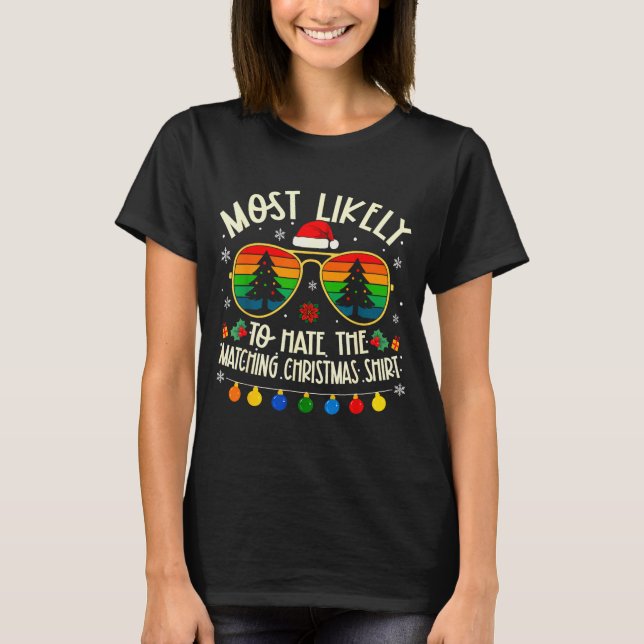 Más Probable Que Odie La Camiseta De Navidad A Jue (Anverso)
