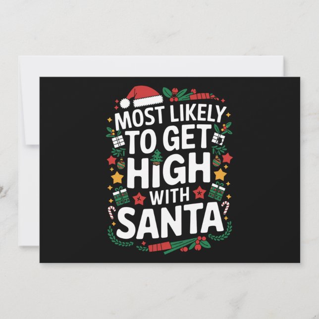 Más Probable Que Se Emborrache Con Santa Navidad C (Anverso)