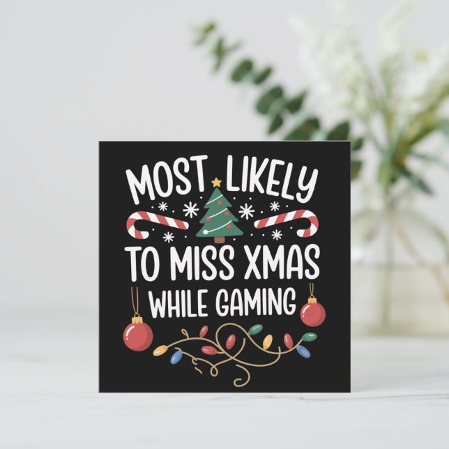 Más Probable Que Se Pueda La Navidad Mientras Jueg (Anverso de pie)