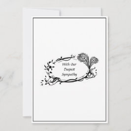 Más profunda simpatía Black Floral Scroll Simple W