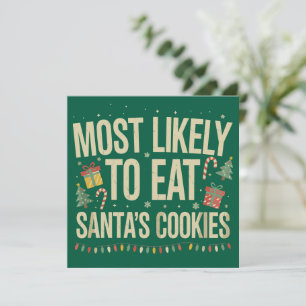 Más Propenso A Comer Las Galletas De Santa Navidad