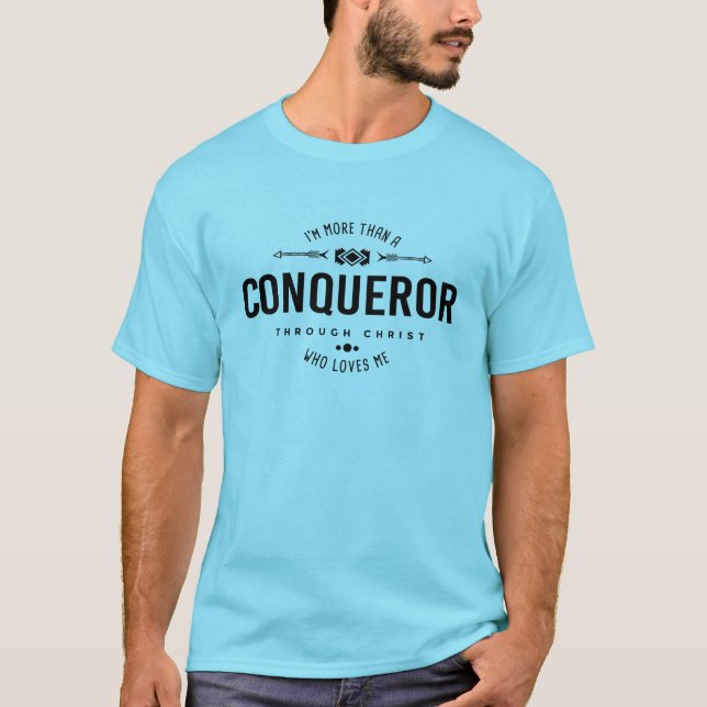 "Más que camiseta cristiana de un conquistador" (Anverso)