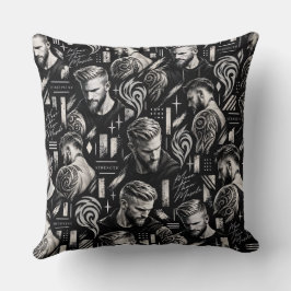 Más que músculo – Almohada ilustrada