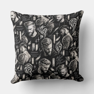 Más que músculo – Almohada ilustrada