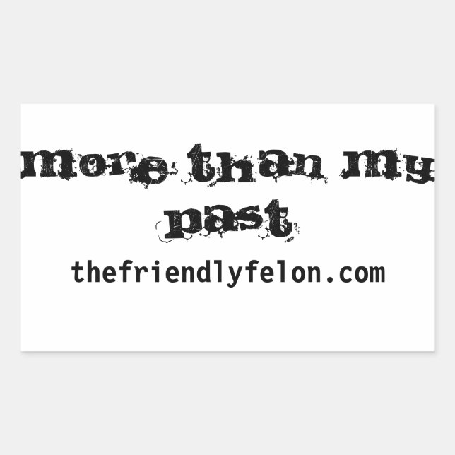 Más que... Pegatina rectangular (Anverso)