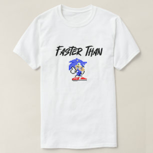 Más rápidamente que la camiseta de Sonic