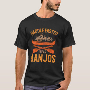 Más rápido oí a la camiseta de Banjos acampando Ra
