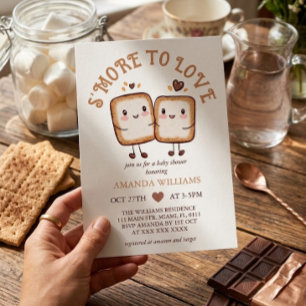 Más S'more para Amar Invitación de Baby Shower Kaw