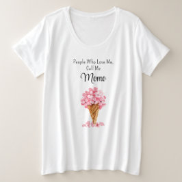 Más tamaño Hydrangeas Rosa Valentines Comfy T-Shir