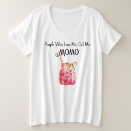 Más tamaño Rosa y Rojo Valentines adoran la camise