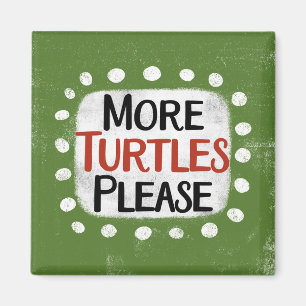 Más tortugas por favor imán refrigerador