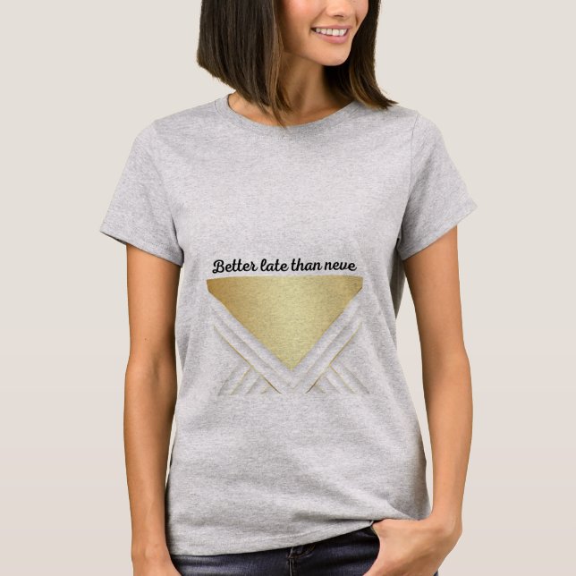 Más vale tarde que nunca camisetas (Anverso)