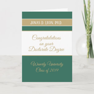 ¡Más vendido! Tarjeta de graduación de doctorado (