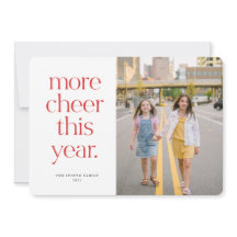 Más viveza este año tarjeta de Navidades rojos