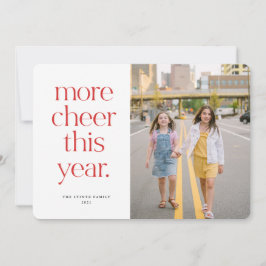 Más viveza este año tarjeta de Navidades rojos