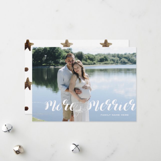 Más Y Más Tarjeta De Festividad Fotográfica (Anverso/Reverso In Situ)