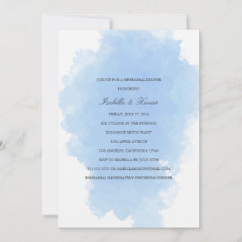 Masa azul | Invitación a la cena de ensayo