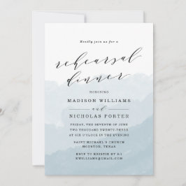 Masa de acuarela | Invitación a la cena de ensayo