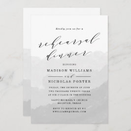 Masa de acuarela | Invitación a la cena de ensayo