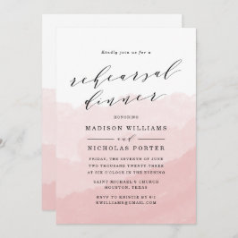 Masa de acuarela | Invitación a la cena de ensayo