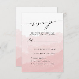 Masa de acuarela | Tarjeta RSVP de boda
