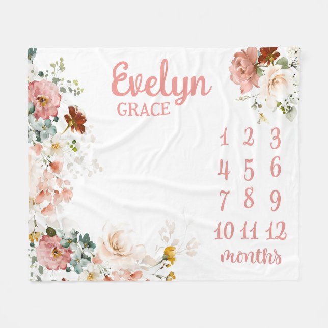 Masa de hitos de flores silvestres, manta de hitos (Frente (Horizontal))