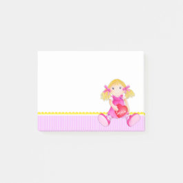 Masa de muñeca acuarela post nota