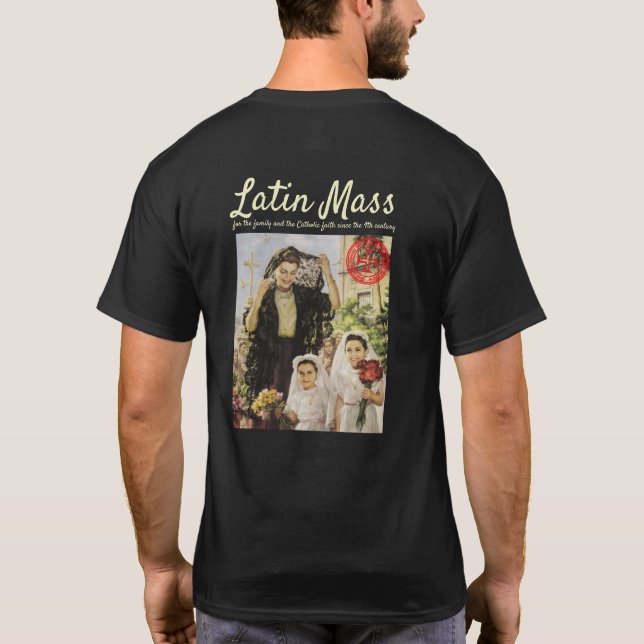 Masa latina para la camiseta de la familia (Reverso)
