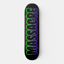 Masacre: cubierta con logo para skateboard