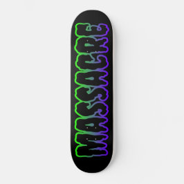 Masacre: cubierta con logo para skateboard