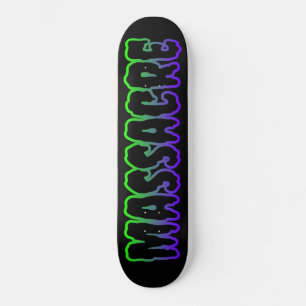 Masacre: cubierta con logo para skateboard