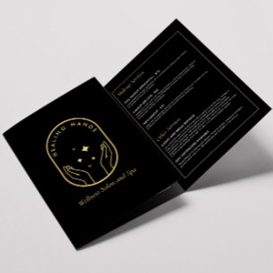 Masaje de manos curativas modernas, folleto de bie