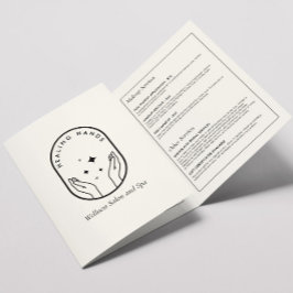 Masaje de manos curativas modernas, folleto de bie