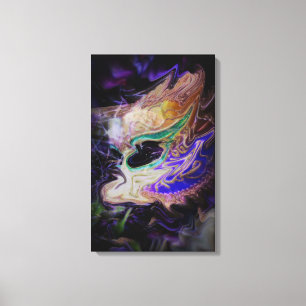 Máscara abstracta Arte de lienzo de disfraz