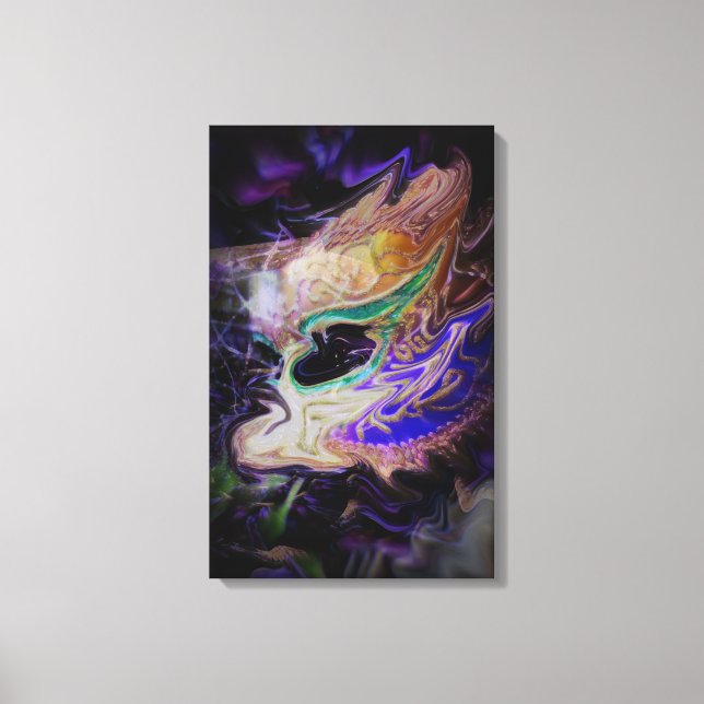 Máscara abstracta Arte de lienzo de disfraz (Anverso)