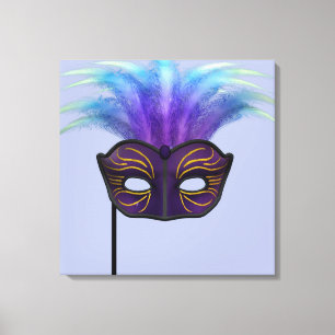 Máscara de Carnaval de Purpura Disfrazada Arte de