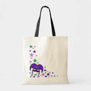 Máscara de Mardi Gra y la bolsa de asas de las
