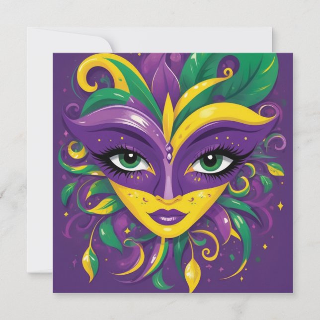 Máscara de Mardi Gras (Anverso)