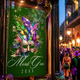 Máscara de Máscara de Carnaval | Póster Verde