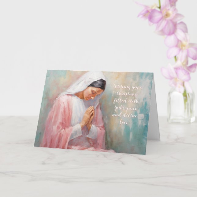 Máscara en la tarjeta de Navidades ligeros (Orquídea)