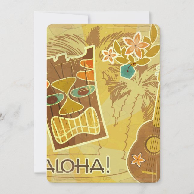 Máscara hawaiana tiki (Anverso)