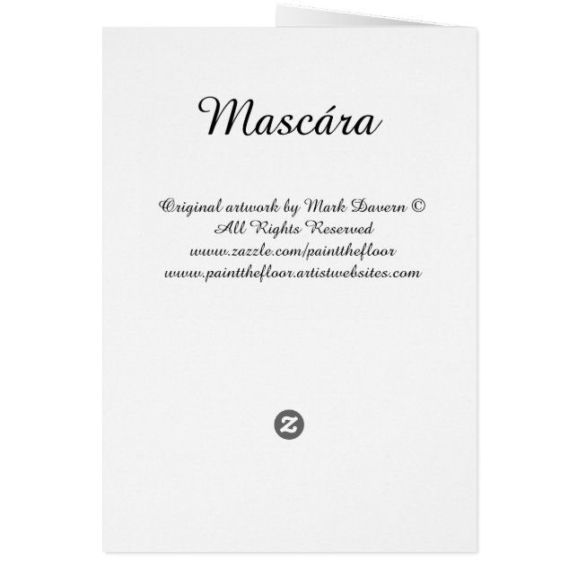 Mascára (máscara) (Atrás)