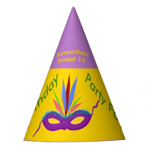 Máscara púrpura del carnaval de los gorras del