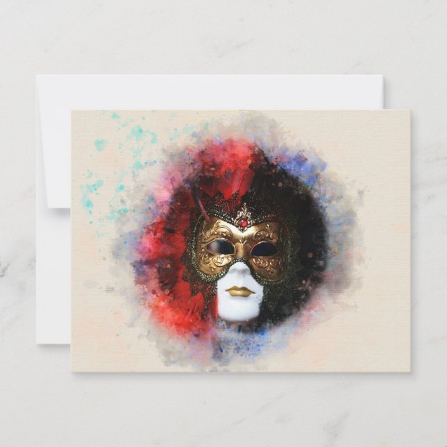 máscara veneciana de carnaval (Anverso)