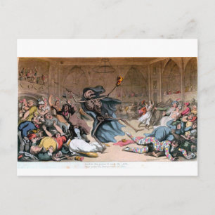 Mascarada de la postal viva